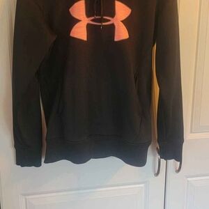 Under Armour Black Hoodie with Pink Logo
